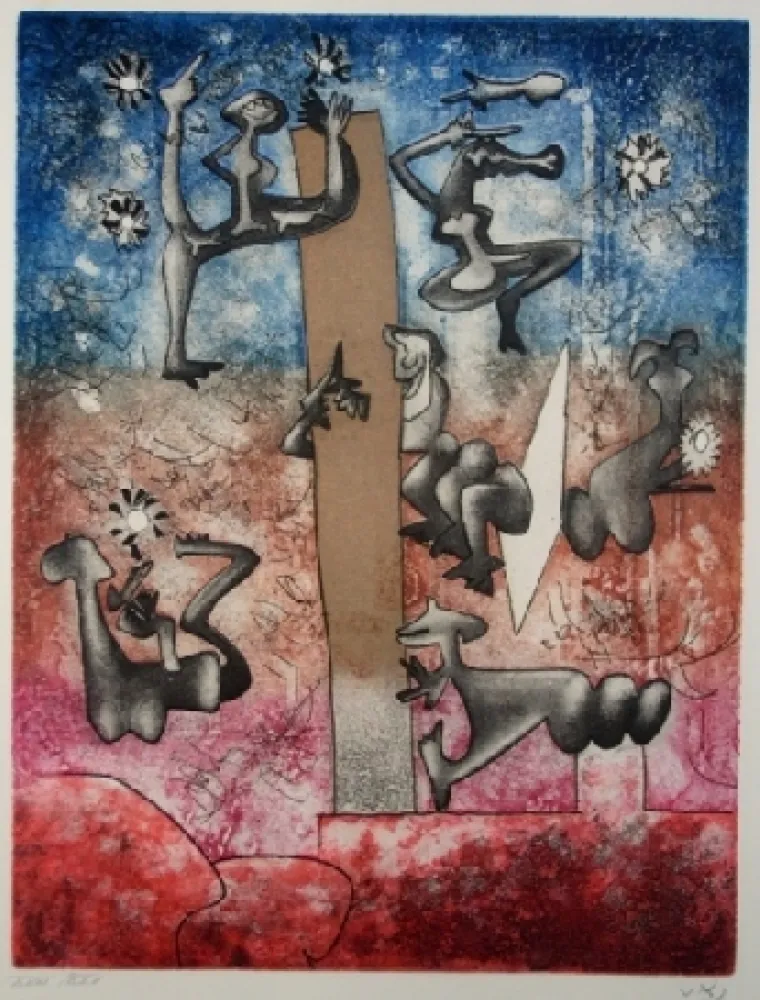 蚀刻飞尘法 Matta - Sans titre, 1975