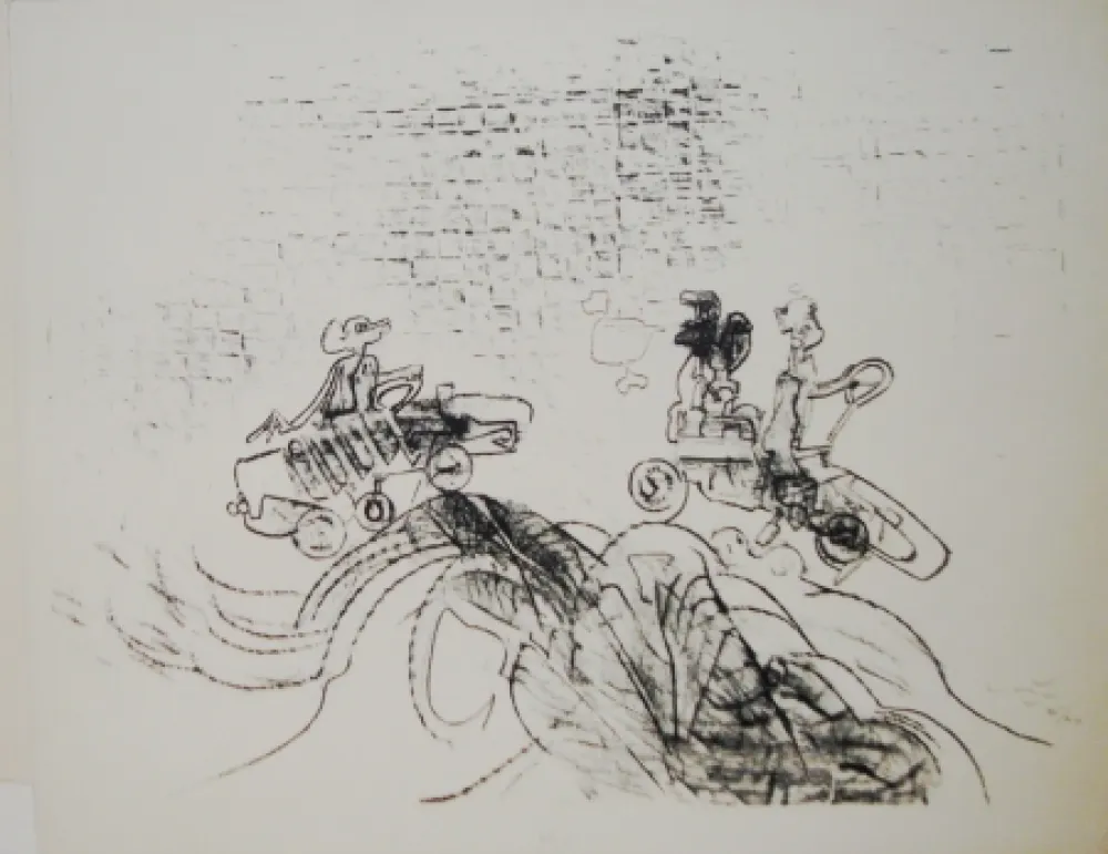 石版画 Matta - The Car-Boys