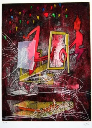 蚀刻版画 Matta - UNE SAISON EN ENFER (Carpeta)