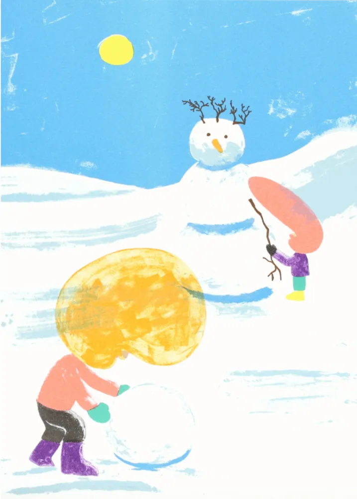 石版画 Mcdonald  - Snowman