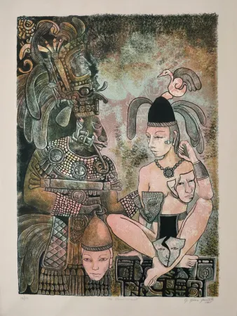 石版画 Mendez Azcarate - The eternal conquest