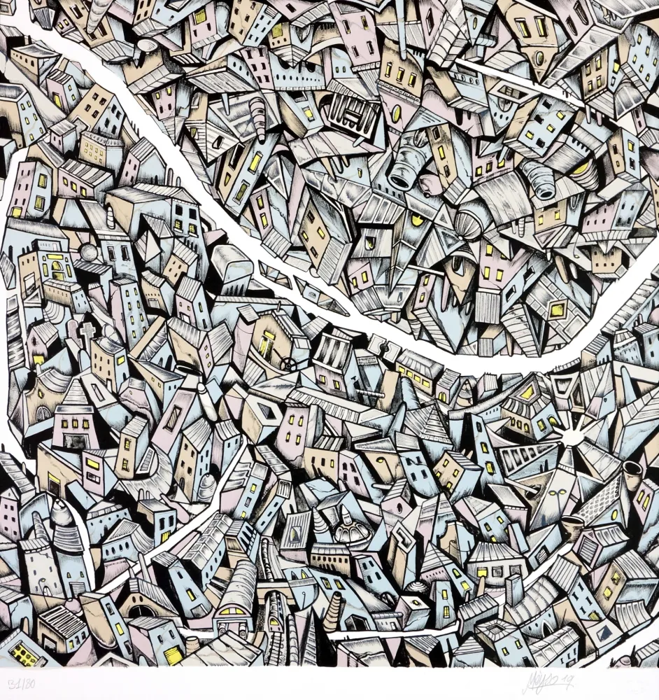 石版画 Meyso - Sans titre