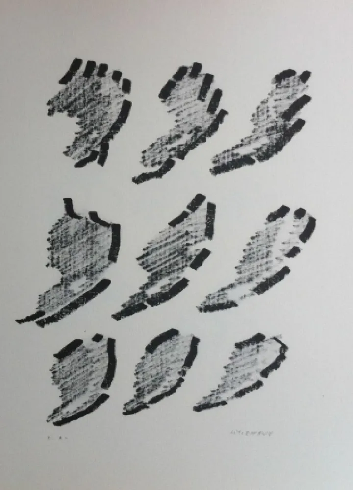 石版画 Michaux - Par la voie des rythmes 152