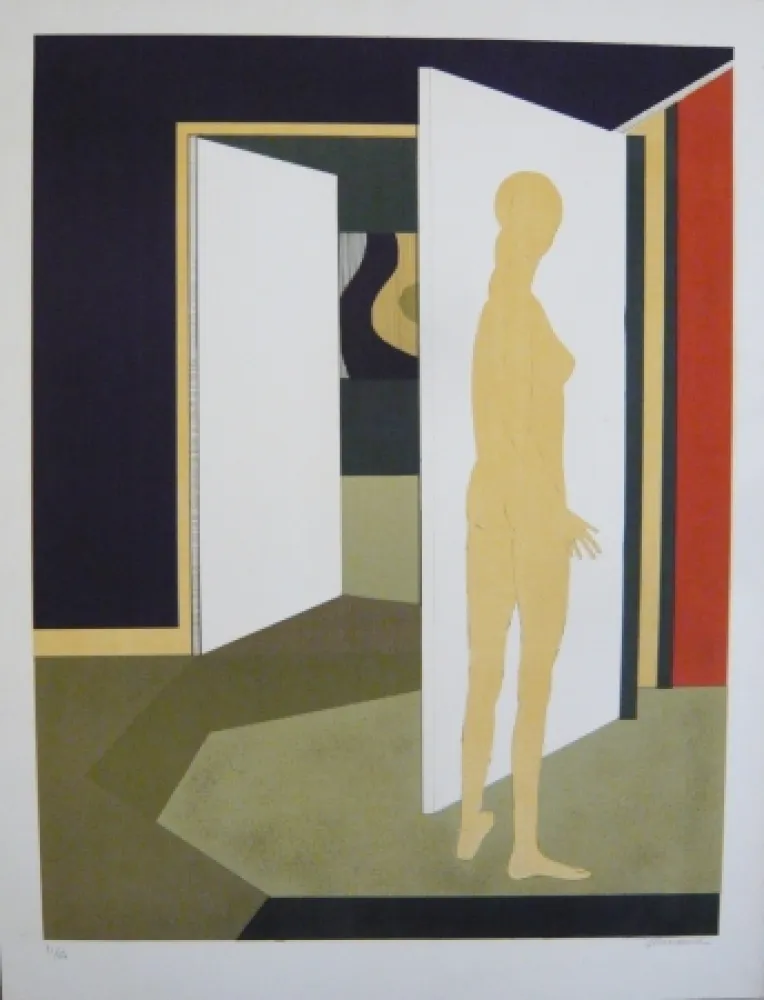 石版画 Minaux - Vénus