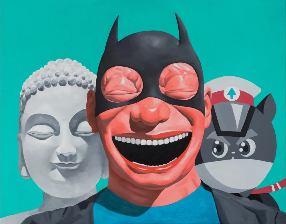 丝网印刷 Minjun - The Three Musketeers