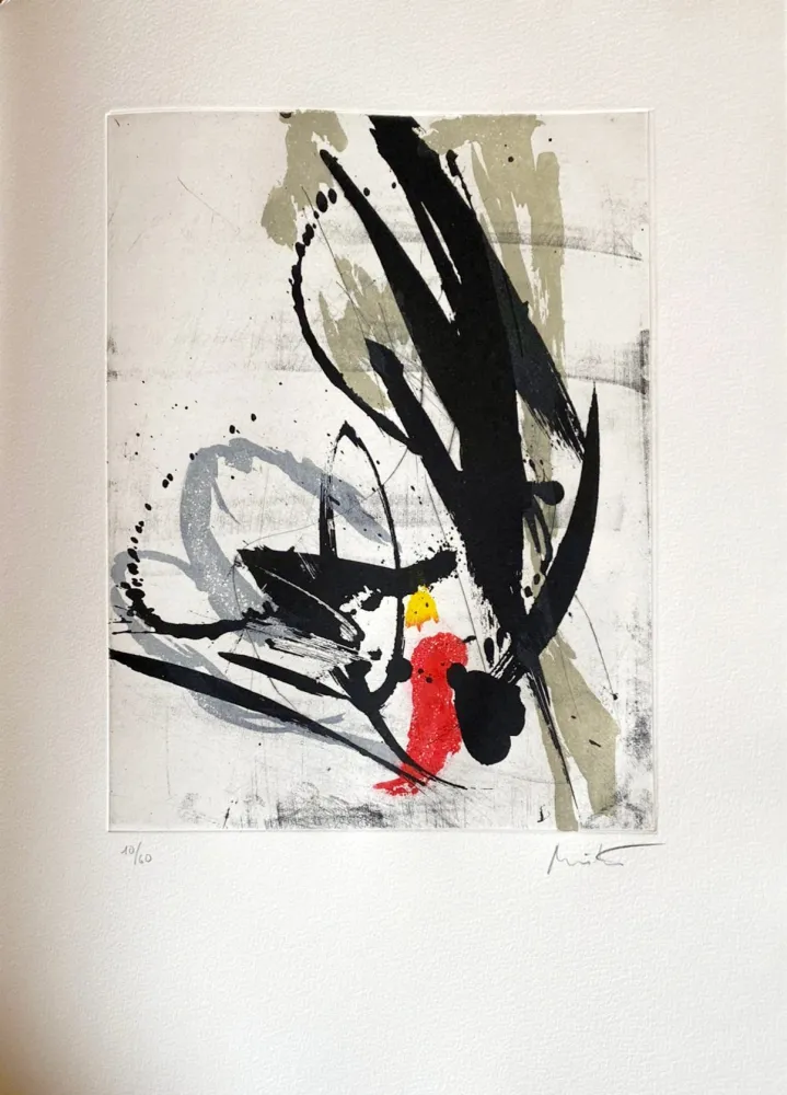 蚀刻版画 Miotte - Près des murs