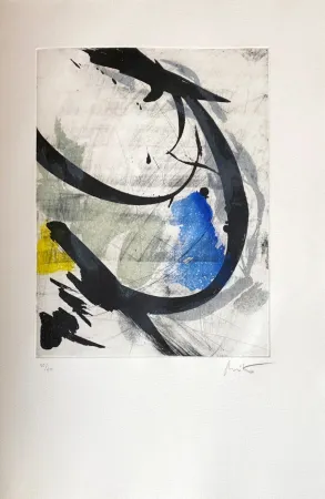 蚀刻版画 Miotte - Près des murs