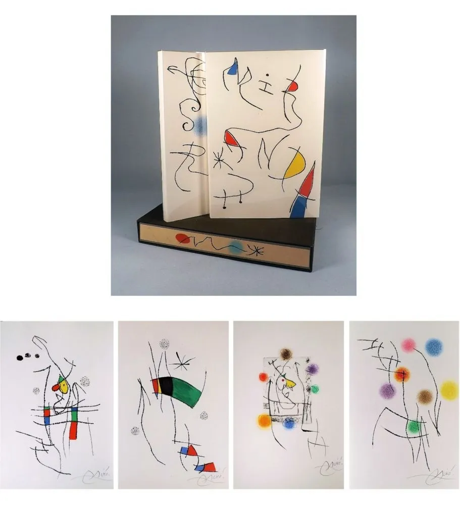 插图书 Miró - A. Pieyre de Mandiargues. MIRANDA. LA SPIRALE. Eaux-fortes de Joan Miró (1974)