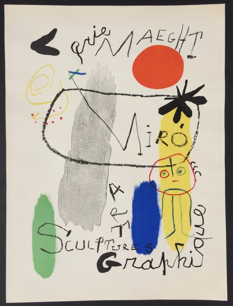石版画 Miró - Affiche d’Exposition Galerie Maeght