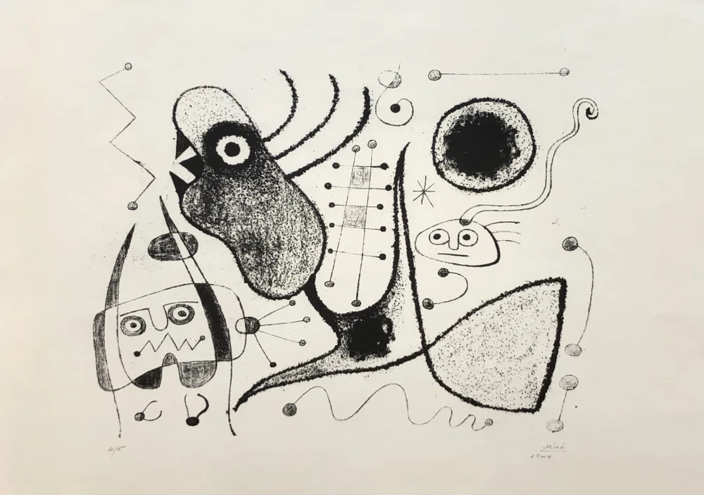 石版画 Miró - Barcelone XXXXIX (M. 54)