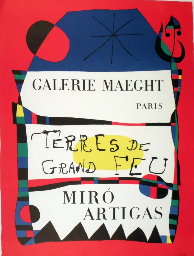 石版画 Miró - Exposition 