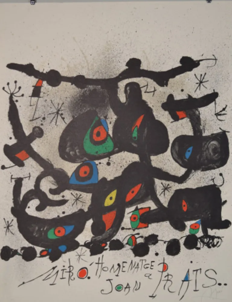 石版画 Miró - Homentage A Joan Prats - M735