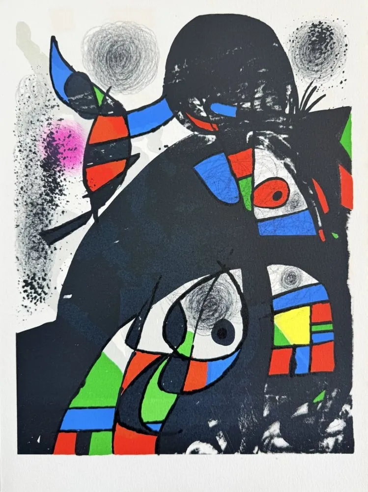 石版画 Miró - Hommage à San Lazzaro