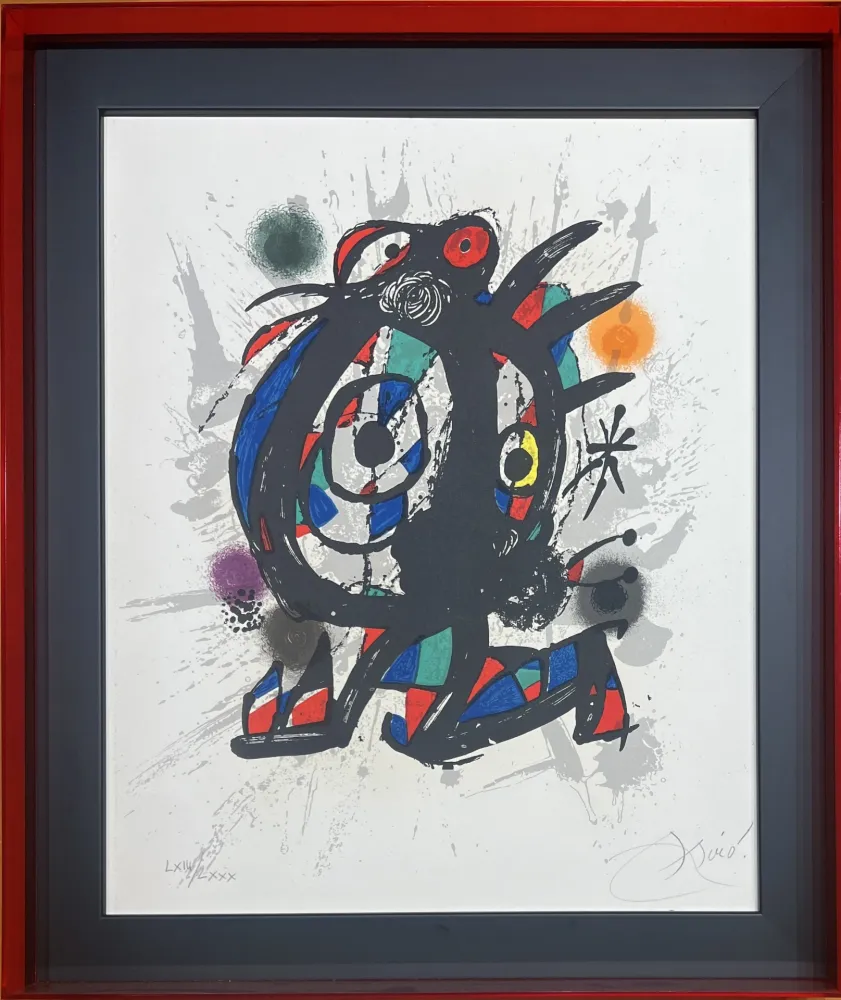 石版画 Miró - Joan Mirò (1893-1983) - Coloured lithograph on Arches paper - 1977