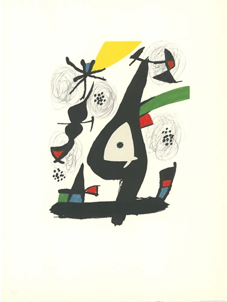 石版画 Miró - La mélodie acide - 1