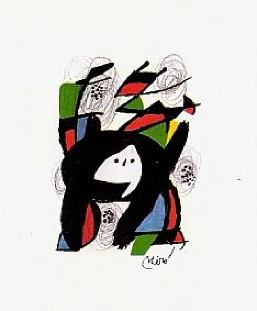 石版画 Miró - La Melodie Acide 