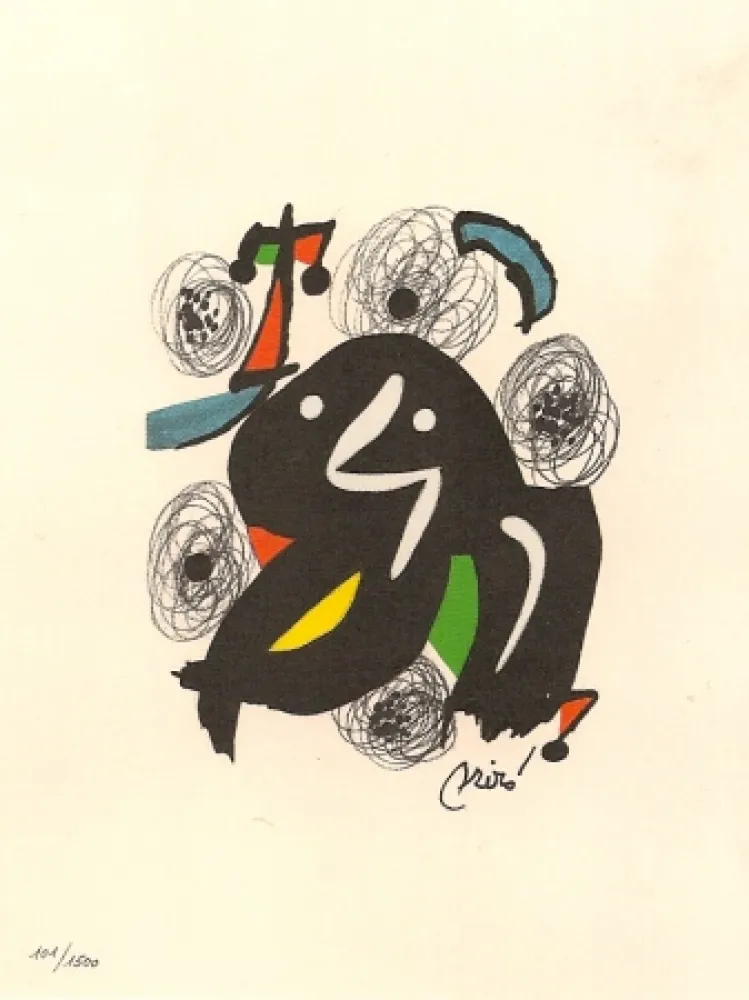 石版画 Miró - La Melodie Acide 