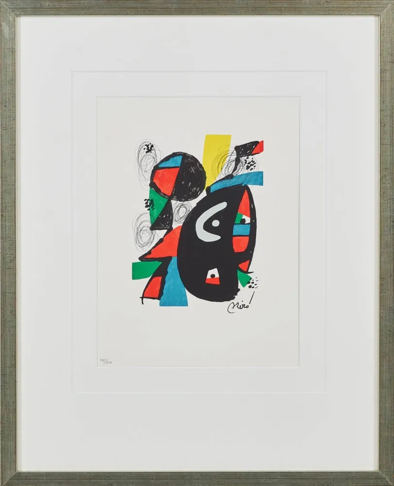 石版画 Miró - La Mélodie Acide, Planche XII