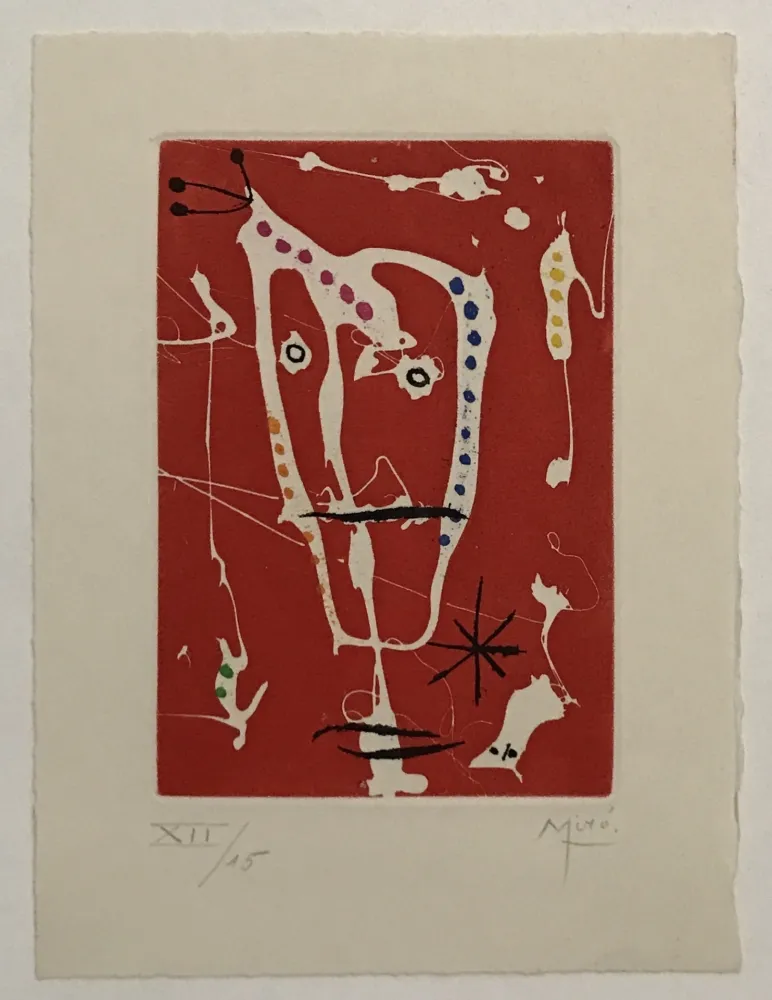蚀刻飞尘法 Miró - Les Brisants (Red)