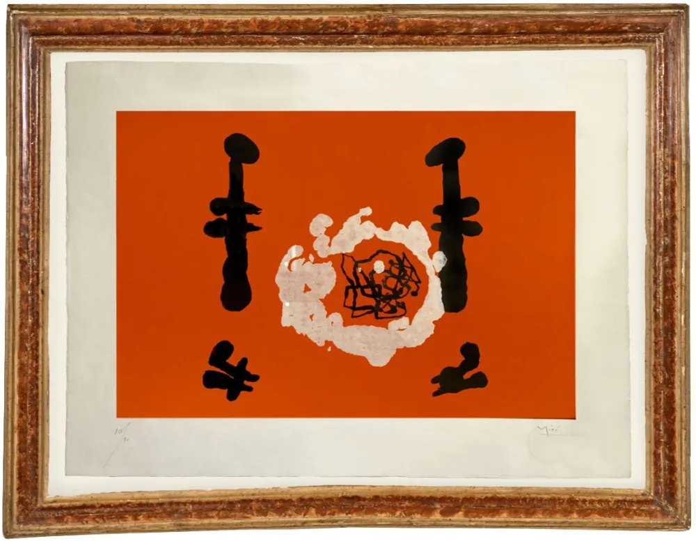 金刚砂版画 Miró -  'L'Invention du feu'