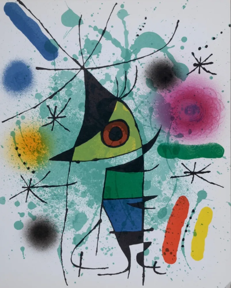 石版画 Miró - Litografia original XI