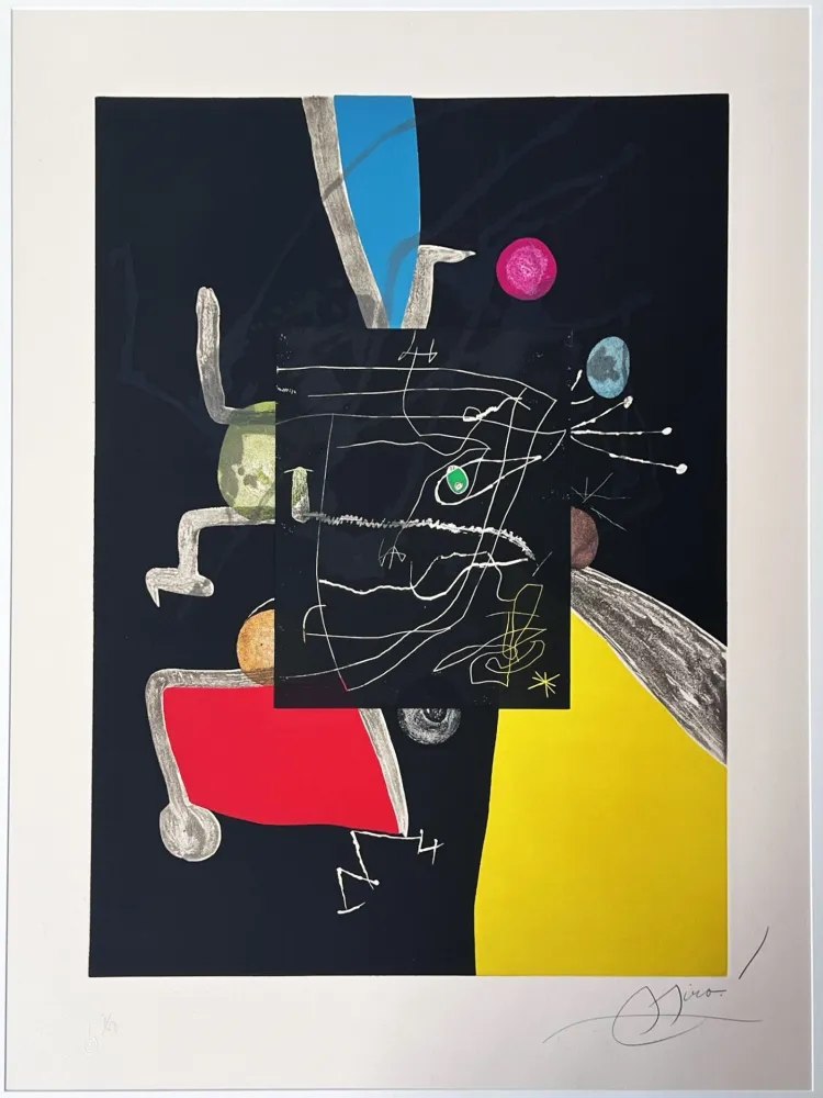 蚀刻飞尘法 Miró - Llibre dels sis sentits (Books of th six senses) 