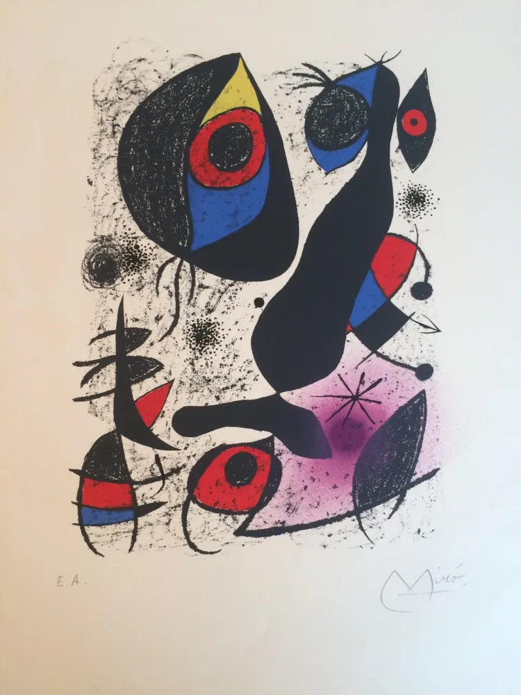 石版画 Miró - Miro a l'encre