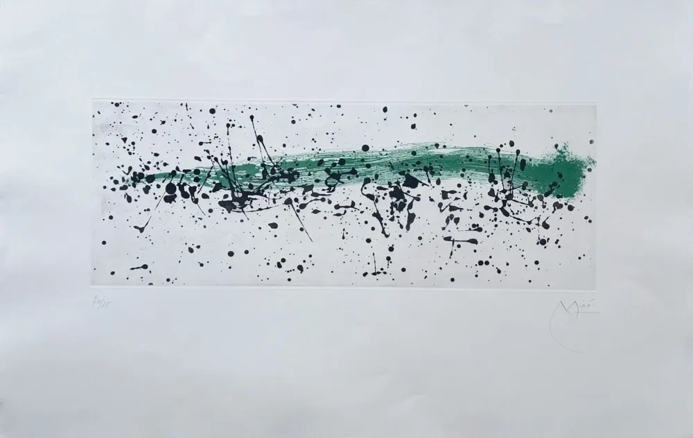 飞尘腐蚀法 Miró - Ouvrage du vent I 