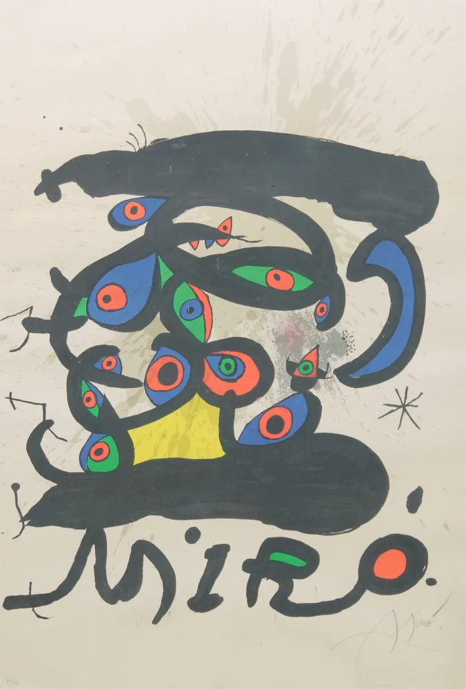 石版画 Miró - SENZA TITOLO