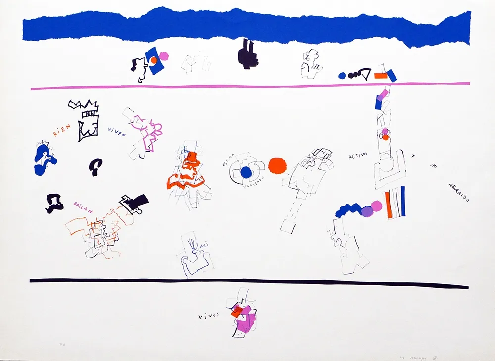 石版画 Mompó - Están naciendo