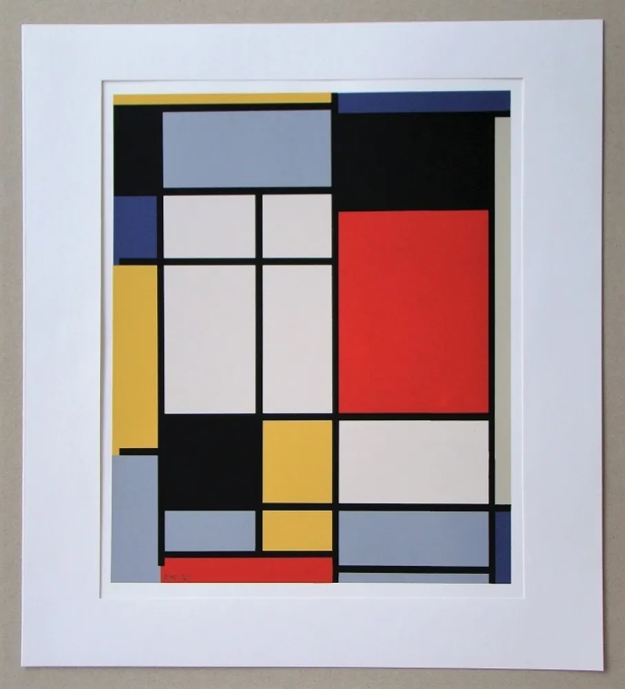 丝网印刷 Mondrian - Compositie - 1921