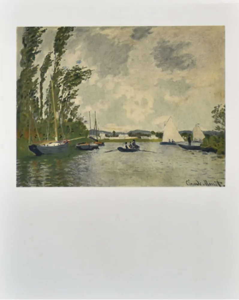 石版画 Monet - Le petit bras de Seine à Argenteuil