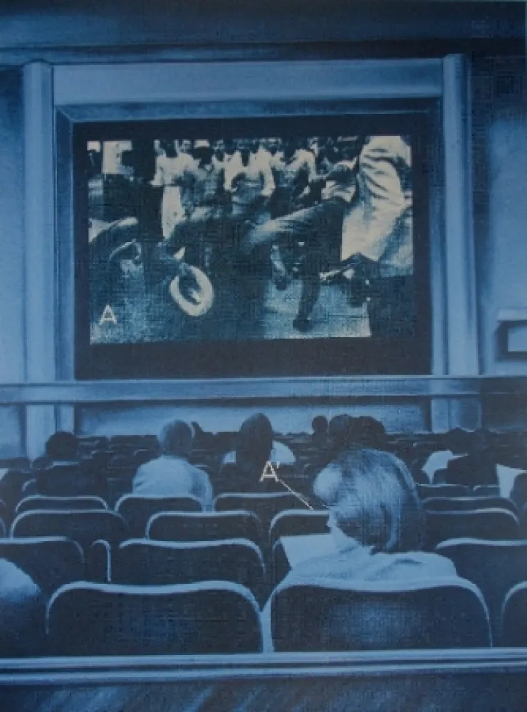 丝网印刷 Monory - USA 76 - Movies