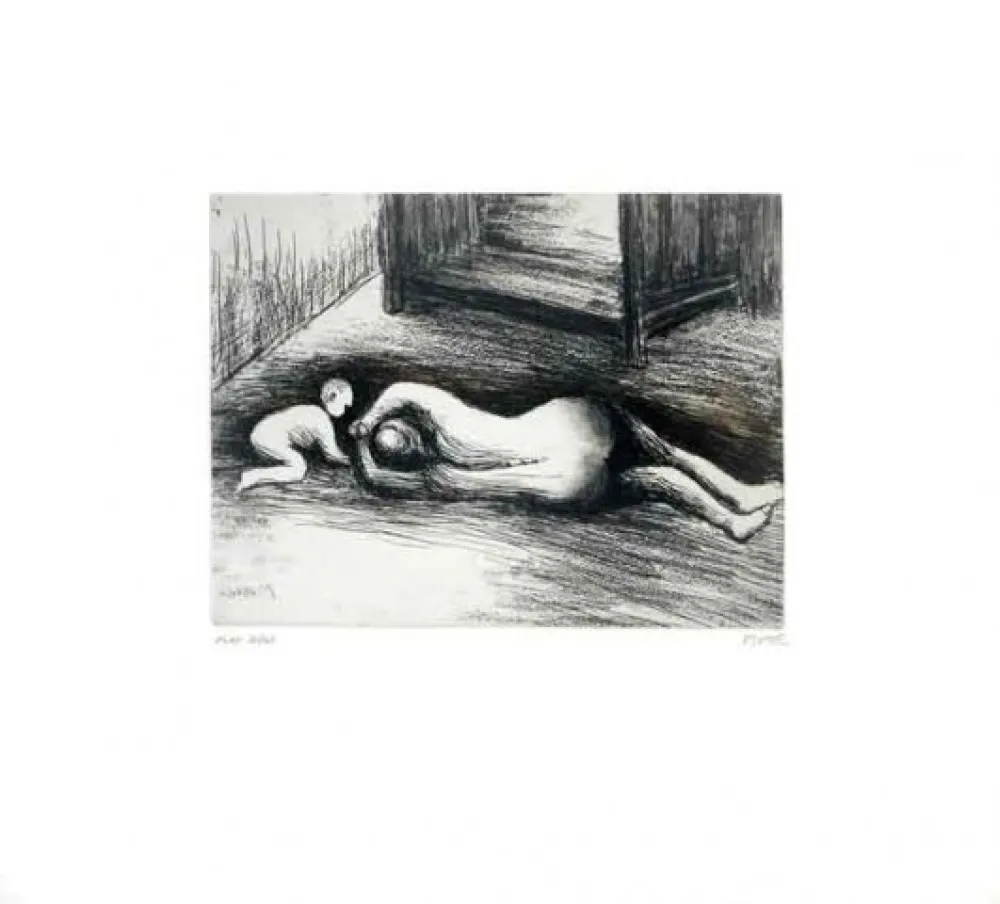 蚀刻飞尘法 Moore - Mother and child XV