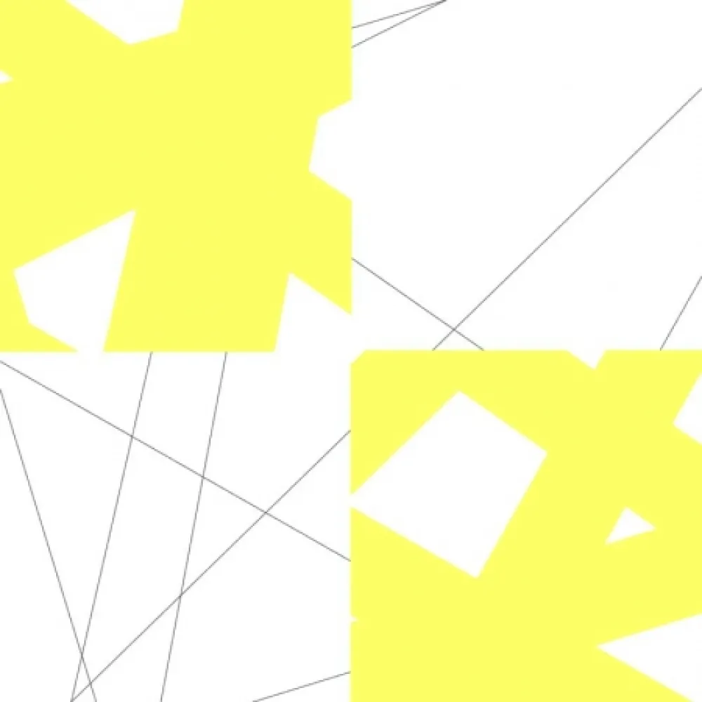 石版画 Morellet - Pi& plis