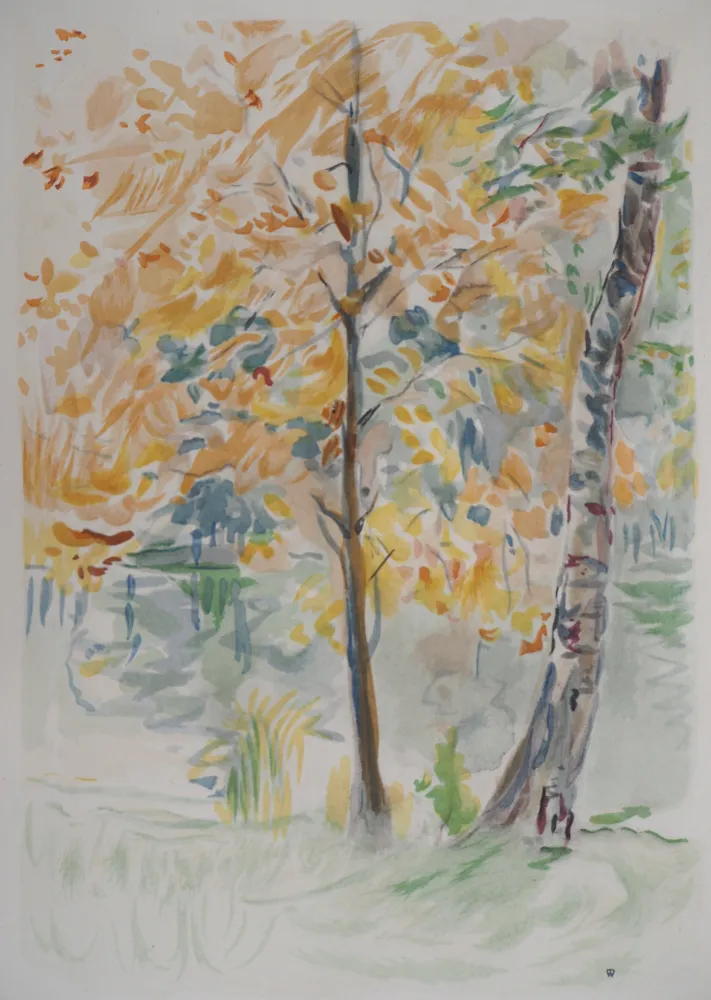 石版画 Morisot - Automne