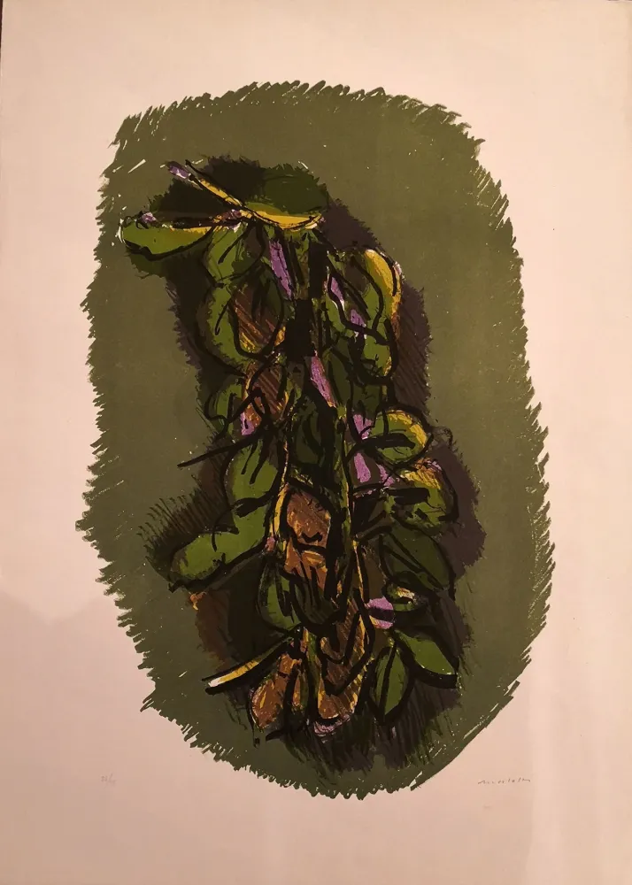 石版画 Morlotti - Foglie