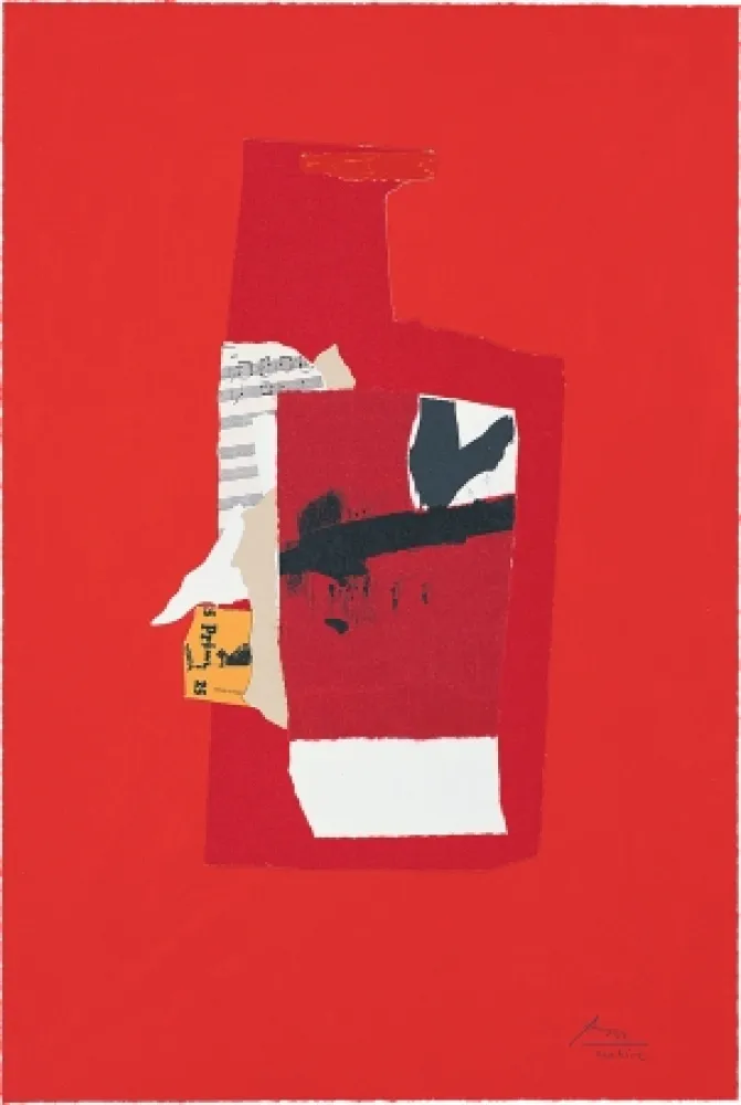 石版画 Motherwell - Redness of Red