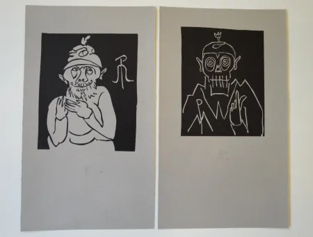 石版画 Müller - 13 x Moa