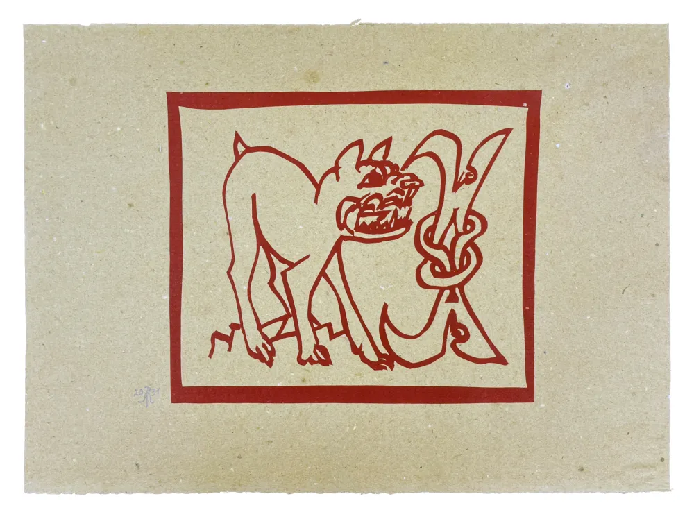 木刻 Müller - CERBÈRE