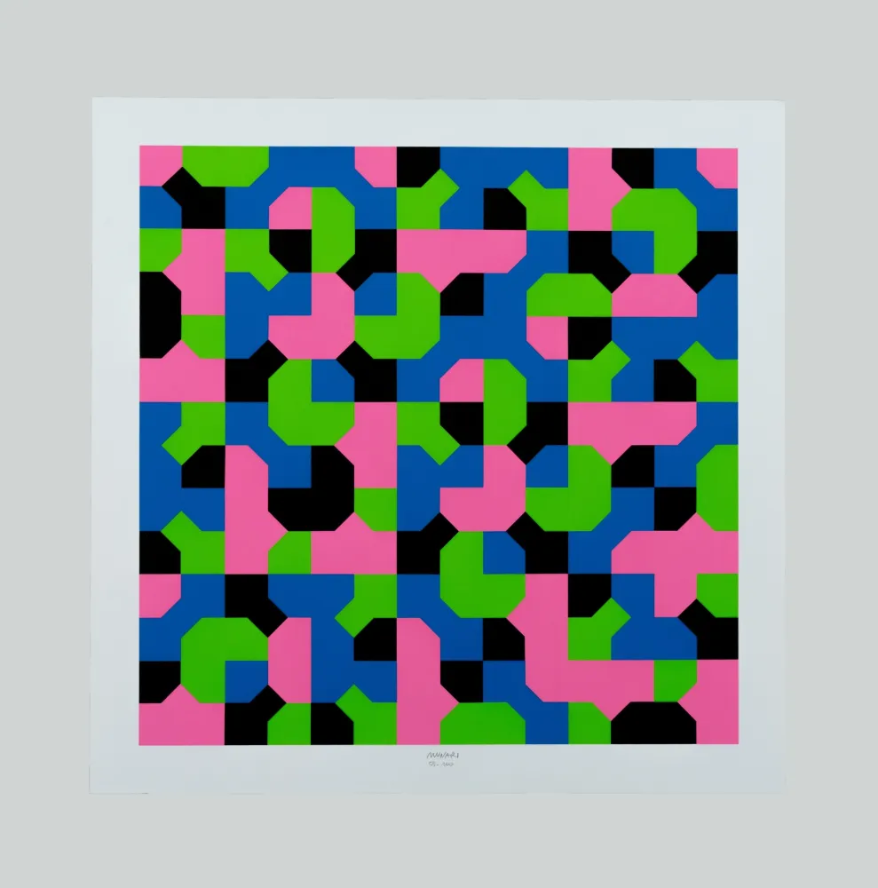 丝网印刷 Munari - Curve di Peano