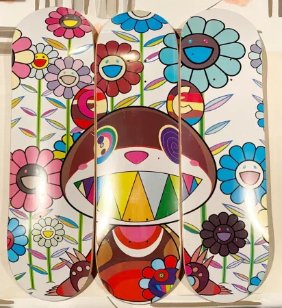 丝网印刷 Murakami - Eden Skateboard Deck (Set of 3)