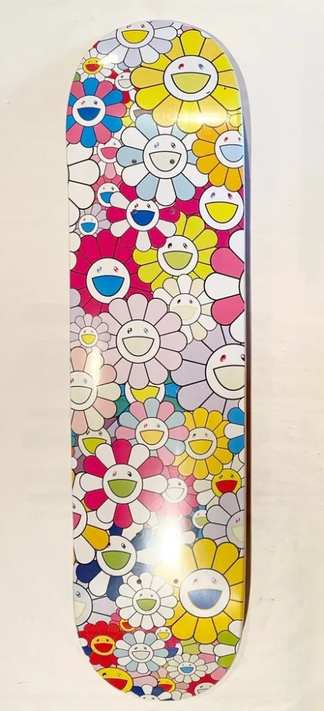 丝网印刷 Murakami - Flowers Skate Deck