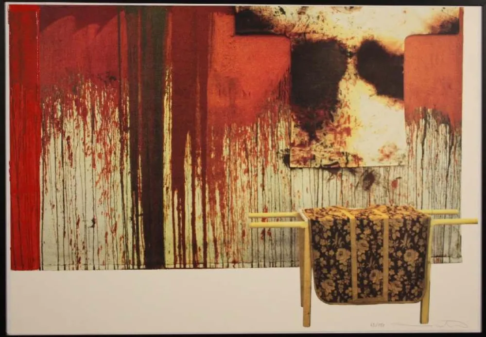 石版画 Nitsch - SENZA TITOLO