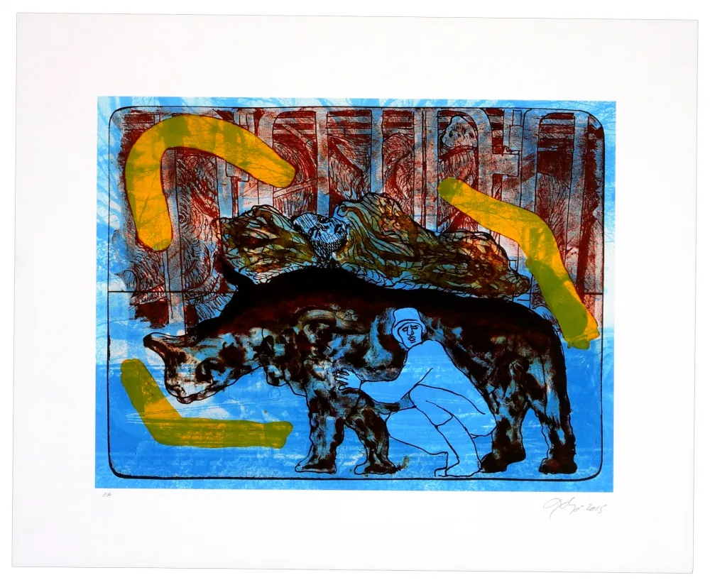 石版画 Nørgaard - La paix I