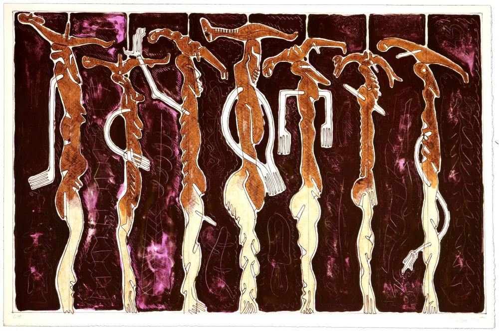 石版画 Nørgaard - The seven brides