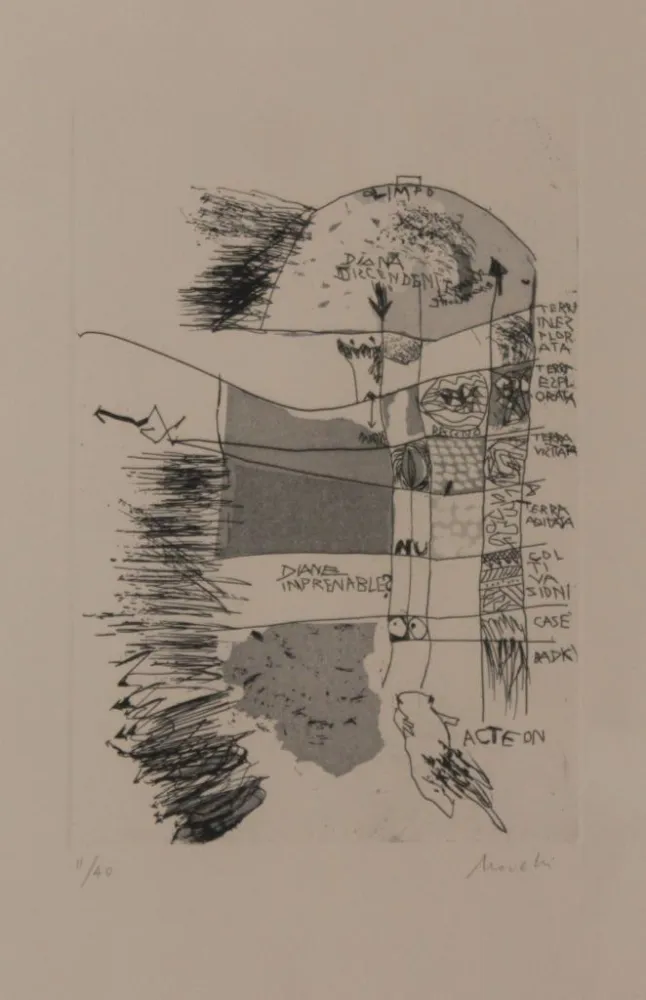 石版画 Novelli - DAS BAD DER DIANA