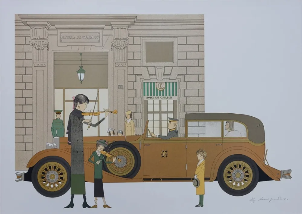 石版画 Noyer - Hôtel de Crillon