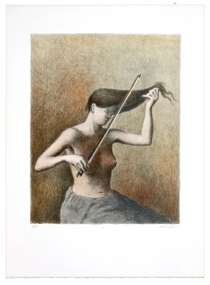 石版画 Olivier O - Romances Muettes (Le menuet des poux)