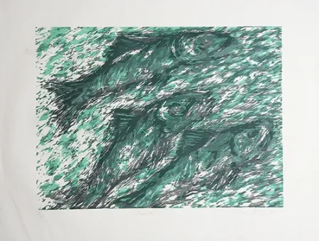 木刻 Olsen - Lachse / Salmon